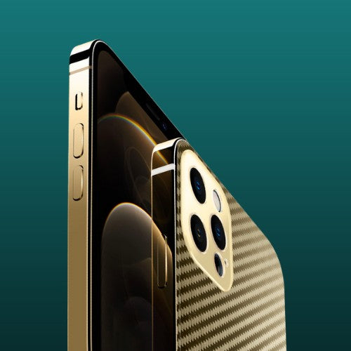 TEVION Carbon Fiber Stainless Steel Metal Coated Bumper Cases